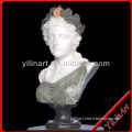 Young Lady Stone Bust Statues, White Marble Bust Sculpture For Sale (YL-T033)